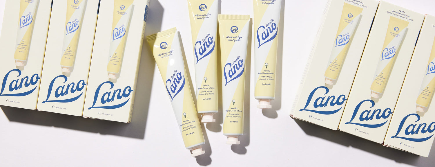 Lanolips hand cream intense vanilla flavoured hand cream.