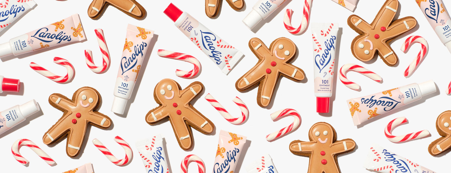Lanolips 101 Delicious Holiday range comes in two festive flavours - gingerbread and candy cane. Made with hydrating lanolin, vitamin E and all-natural flavours for the sweetest swipe. 