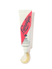 Load image into Gallery viewer, Lanolips 101 Ointment Multi-Balm Watermelon in a white squeezable tube with a bold pink diagonal design and a white cap. The packaging features the Lanolips logo in deep navy lettering, along with a small watermelon icon. A swirl of the rich, glossy balm is visible at the opening, showcasing its nourishing texture. Infused with lanolin and watermelon extract, this balm deeply hydrates and softens lips and skin while delivering a refreshing watermelon scent.

