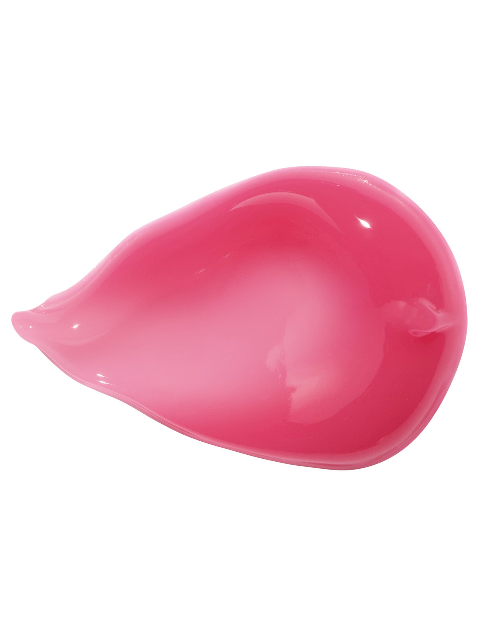 Close-up swatch of Lanolips Milkshake Ceramide Balm in Raspberry Crumble with a sheer, creamy raspberry tint, made with over 99% natural ingredients