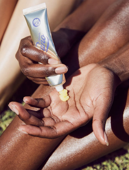 Golden Dry Skin Miracle Salve applied in Hand