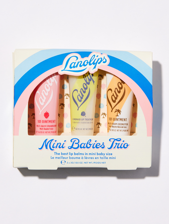 The 101 Mini Babies Trio contains Strawberry, Coconutter and Lemonaid.